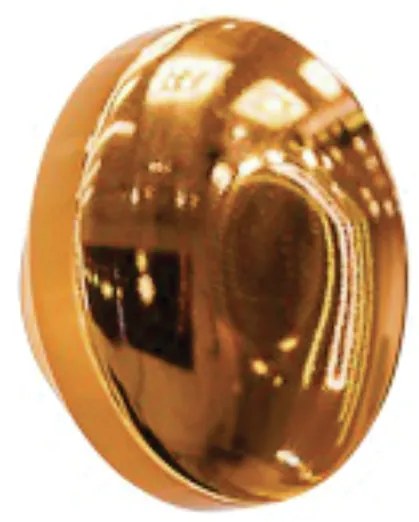 Arandela Galáxia 1Xpci Led 5W 220V Ø12X5Cm (C/ Três Furos Na Lateral)... (OC-M Ocre Metálico)