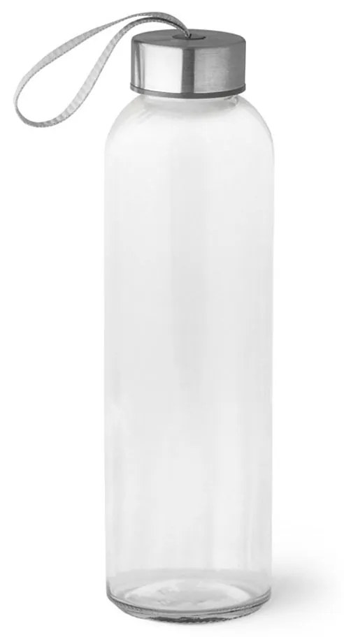 Garrafa Squeeze De Vidro Com Tampa Inox Com Capa Gato Prisma - Branco