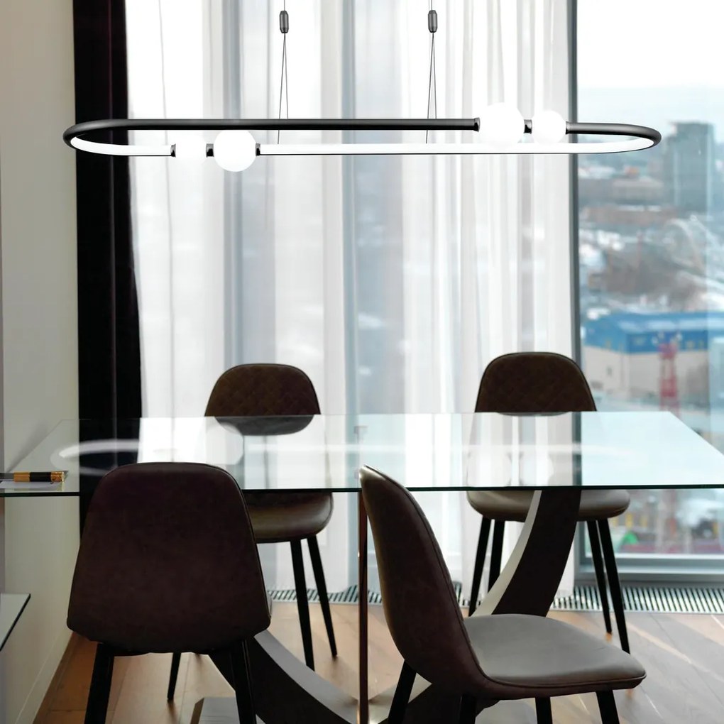Pendente Nébula 105X28Cm Led 42W 3000K Bivolt | Bella Iluminação Dw006...