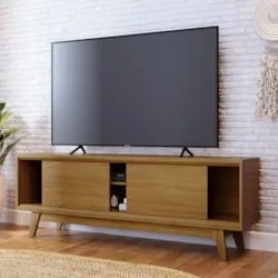Rack Bancada de TV 70 Pol 164cm Gaia Z10 Cumaru - Mpozenato