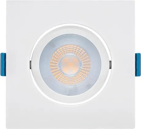 Plafon Led Embutir Quadrado Branco 4,5w 34&amp;#xB0; 3000k Evo