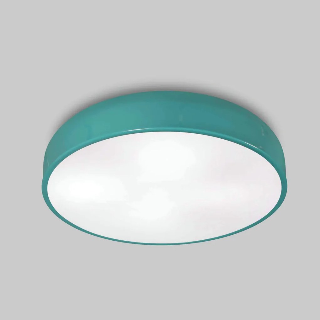 Plafon Titan Ø50X11Cm 6Xe27 Com Difusor Plano | Usina 16225/50 (FN-F - Fendi Fosco)