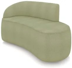 Sofá 2 Lugares Para Sala 140cm Orgânico Wendi Boucle Pistache I01  - M