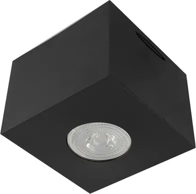 Plafon Sobrepor Quadrado Aluminio Preto Granada