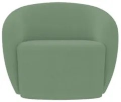 Poltrona para Sala de Estar Orgânica Kit com 2 Garbin Z08 Boucle Verde