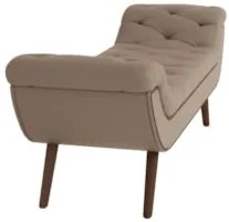 Puff Recamier Calçadeira 160cm Pés Palito Madeira Vêneto Z37 Corano Be