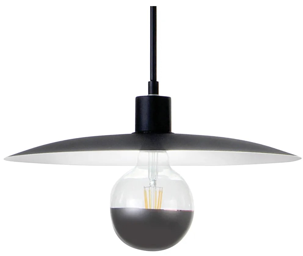Pendente Eclisse Ø33X37Cm Disco Curvo Metal Alumínio 1Xe27 - Old Artis... (COBRE FOSCO)