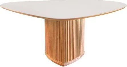 Mesa de Jantar Orgânica Serena Cinamomo Off White