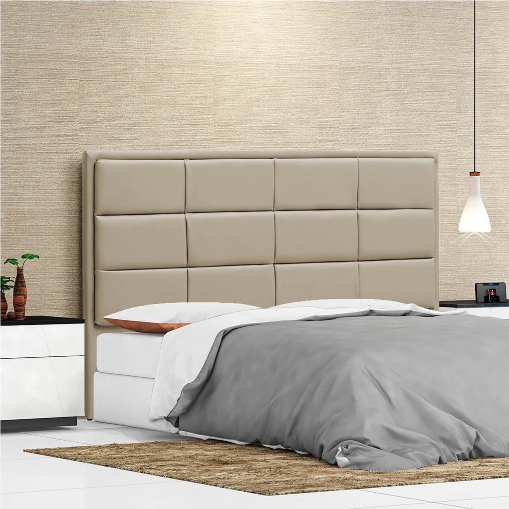 Cabeceira Casal Tallin P04 140 cm Suede - ADJ Decor