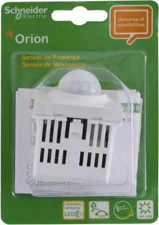 Modulo Sensor De Presenca Branco 2 Postos Orion