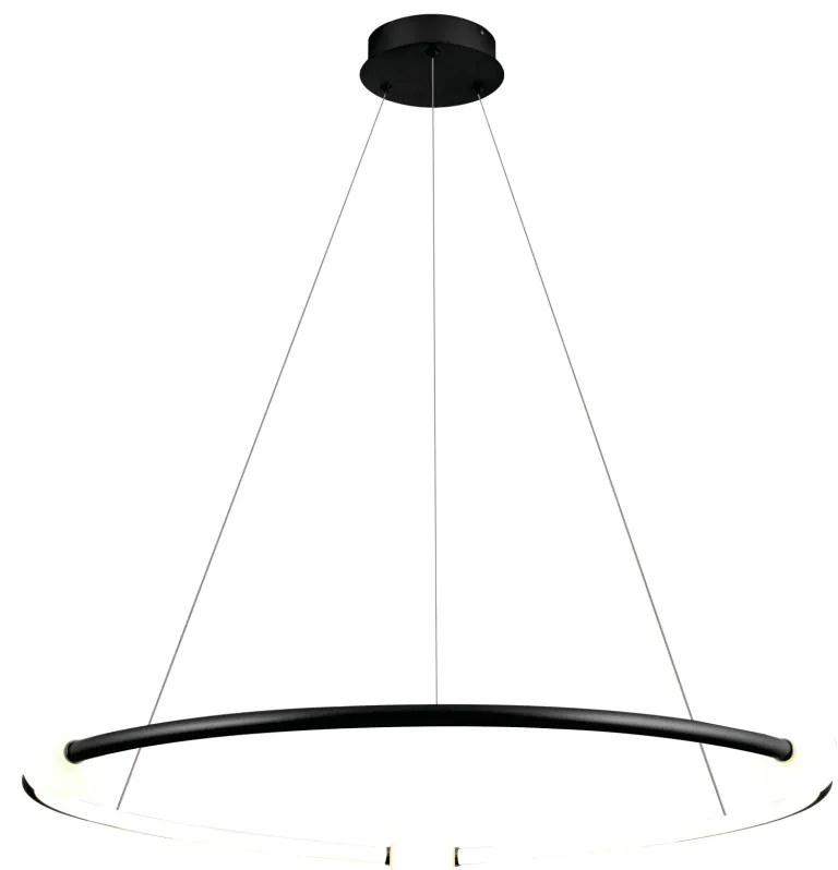 Pendente Nébula Ø87Cm Led 35W 3000K Bivolt / Anel Simples | Bella Ilum...