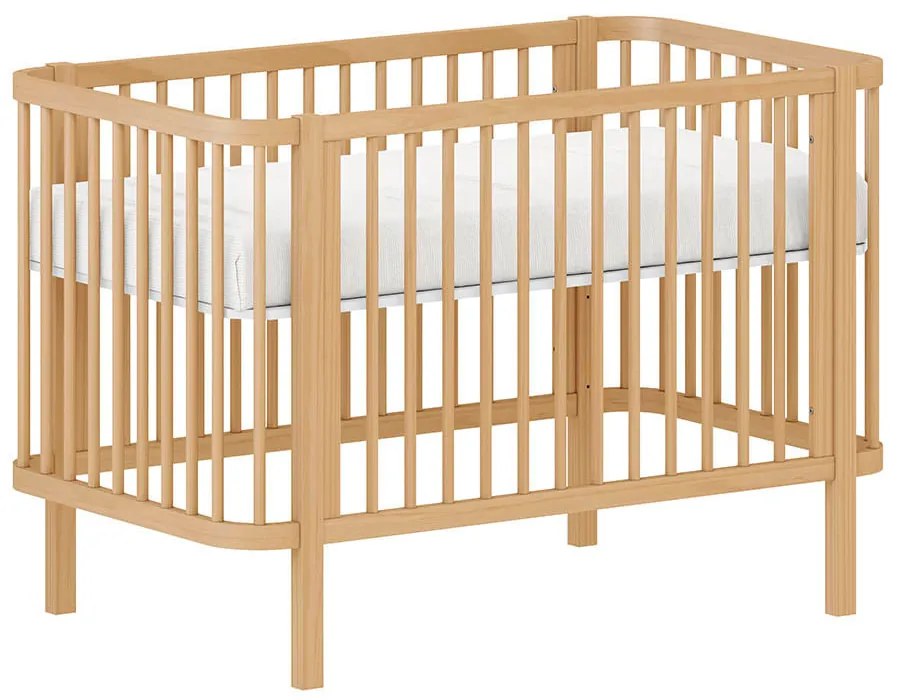 Berço Mini Cama Kurve - Carvalho Malva