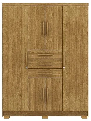 Guarda Roupa Taurus 6 Portas e 3 Gavetas Imperial Nature - Vila Rica Móveis