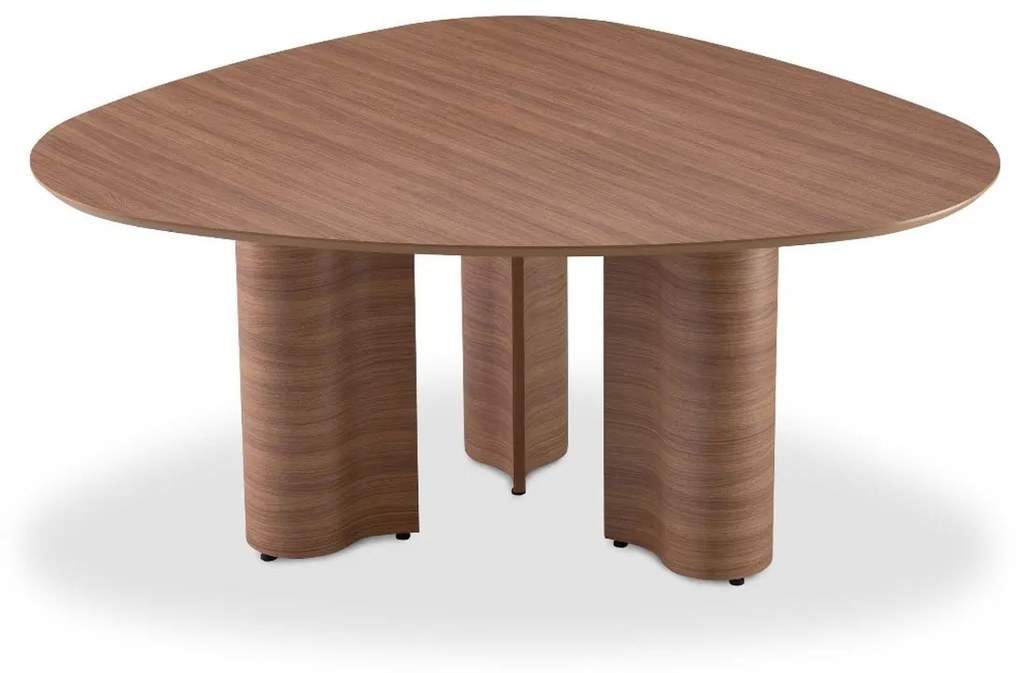 Mesa de Jantar Damyra Design Orgânico Acabamento Laminado Melamínico