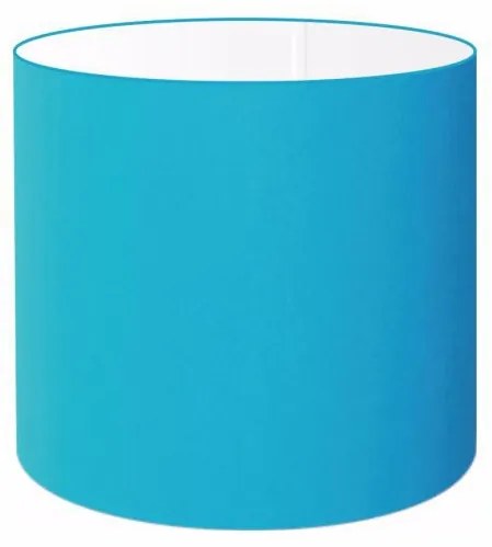 Cúpula Abajur Cilíndrica Cp-8005 Ø18x18cm Azul Turquesa