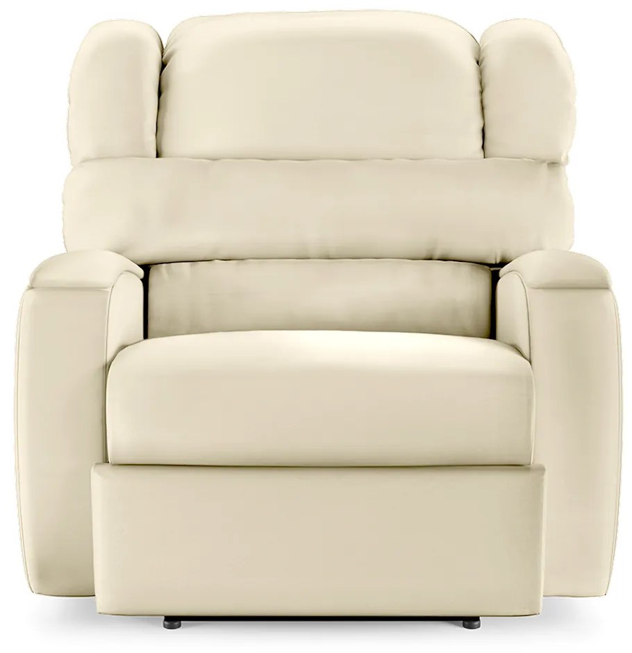 Poltrona do Papai Sala de Cinema Reclinável Kylie Power Touch Massagem USB PU Bege G23