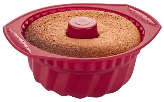 Forma para Bolo de Silicone - Vermelho