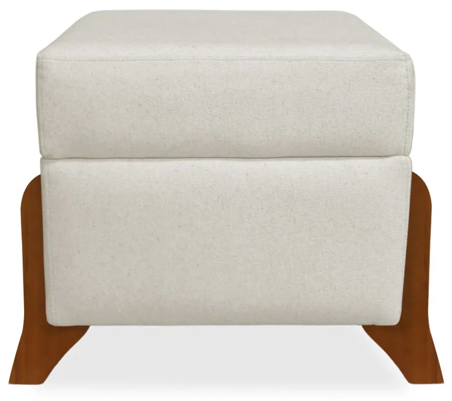 Puff Decorativo Micaela Linho Cru