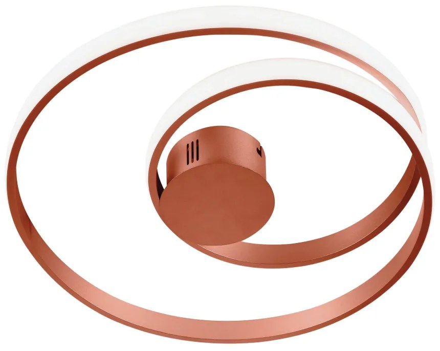 Plafon Roulette Redondo Entrelaçado Ø54Cm Led 45W 3000K Bivolt Cobre -... (CB-M = Cobre)