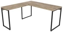 Kit 2 Mesas de Escritório Office em L 150x150cm Estilo Industrial Pris