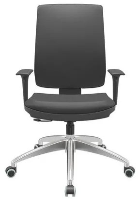 Cadeira Office Brizza Soft Vinil Preto RelaxPlax Base Aluminio 120cm - 63915 Sun House