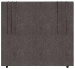 Cabeceira Cama Box Queen 160cm Estofada Rama Boucle Marrom Z04 - Mpoze