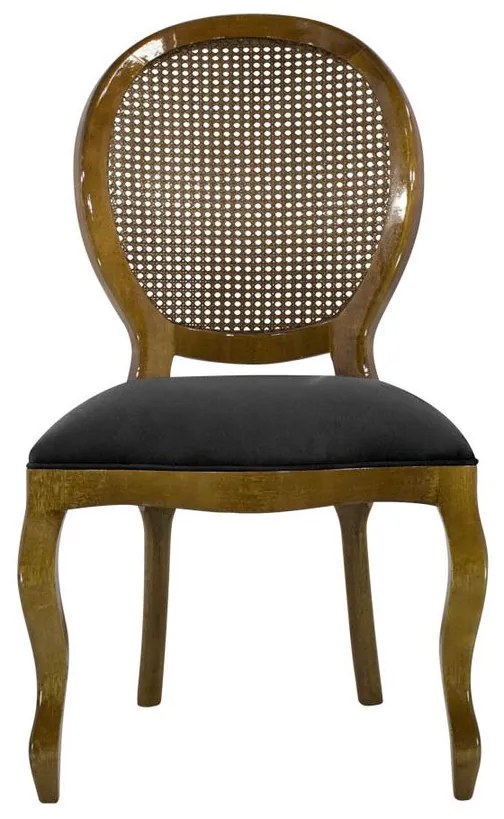 Cadeira de Jantar Medalhão Lisa Sem Braço- Wood Prime 230327 Liso