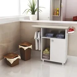 Balcão com Tábua de Passar 01 Porta TP3010 Branco - Tecno Mobili