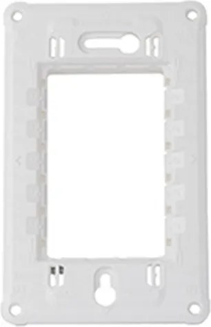 Suporte 4x2 Termopl&amp;#xE1;stico Branco 3 M&amp;#xF3;dulos Orion