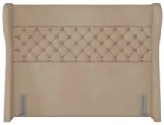 Cabeceira Cama Box Casal Queen 160cm Trinidad Z37 Veludo Bege - Mpozen