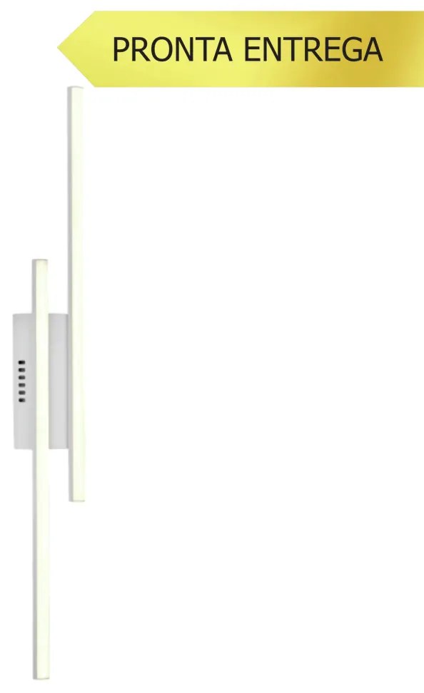 Arandela Lineare Duo 78X18X07Cm Led 20W 3000K Bivolt Branco Luz Direta... (Branco)