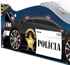 Cama Solteiro Infantil Baixa Para Colchão 188x88cm Policial K06 - Mpoz
