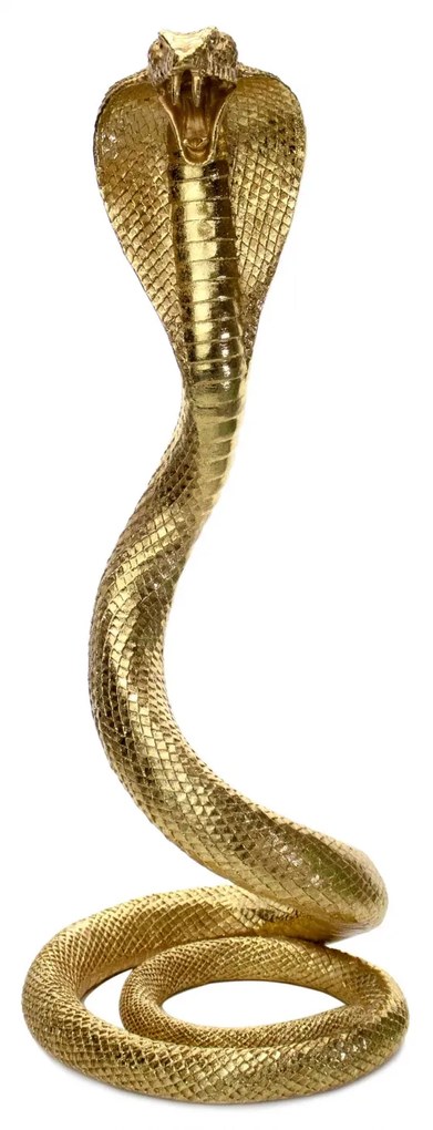 Escultura Decorativa Serpente Em Poliresina 41x16x16 Cm - D'Rossi
