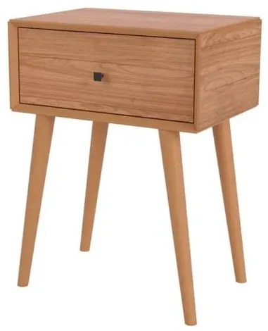 Mesa de Cabeceira Wood Prime TW49 1 Gaveta cor Freijo 50 cm - 69424 Sun House