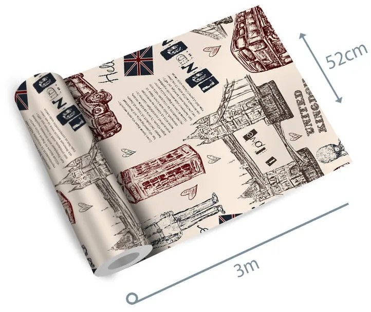 Papel de parede adesivo casual Londres