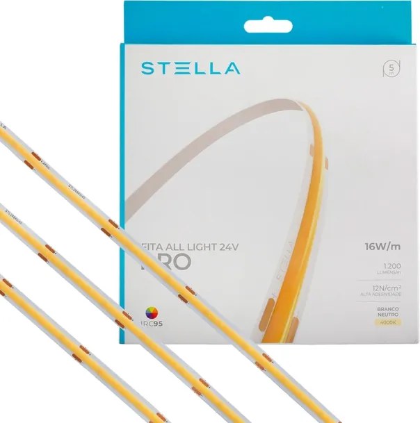 Fita De Led 16w Por Metro 24v 5m 4000k All Light Pro