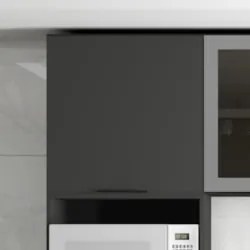 Armário de Cozinha Aéreo 58cm Grace Grafite Z44 - Mpozenat
