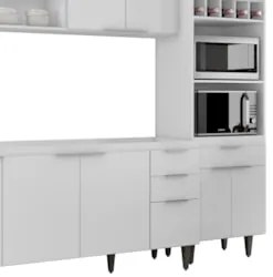 Armário de Cozinha CP02 Para Pia 180cm Pérola Z34 Branco - Mpozenat