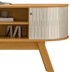 Rack Bancada de TV 55 Pol 136cm Alana Z10 Off/Cinamomo - Mpozenato