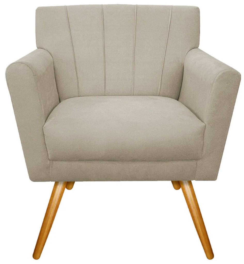 Kit Diva Recamier Vanessa 185cm Lado Esquerdo e 02 Poltronas Laura Suede - ADJ Decor