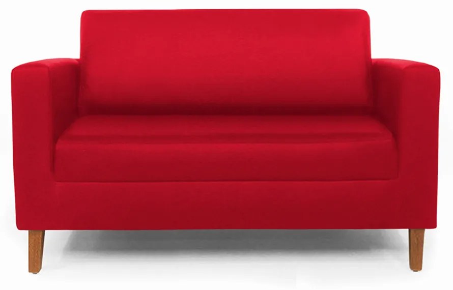 Namoradeira Decorativa Gabriela Suede Vermelho