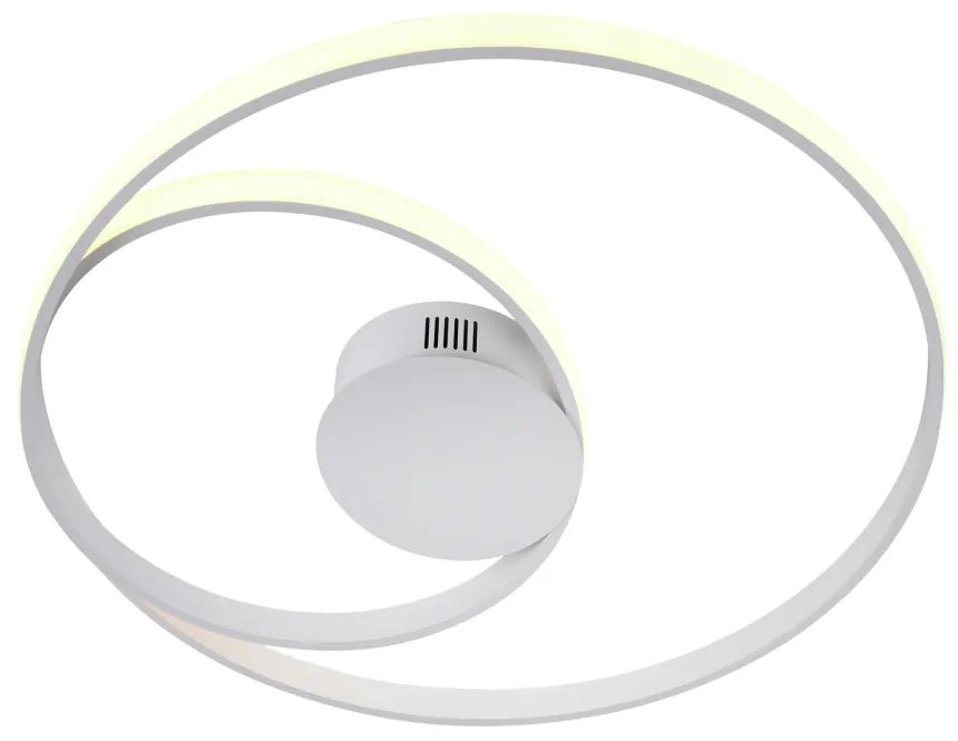 Plafon Roulette Redondo Entrelaçado Ø54Cm Led 45W 3000K Bivolt Branco... (Branco)