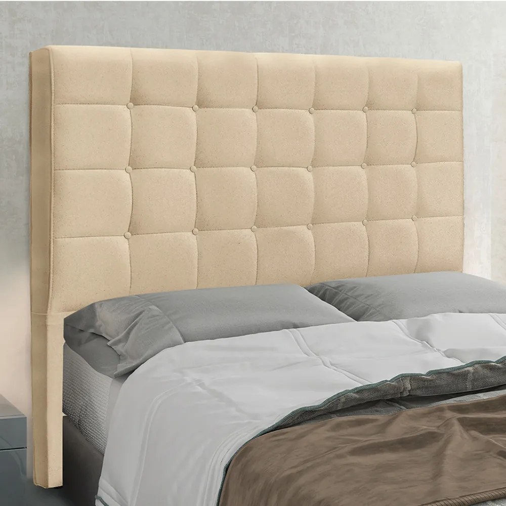 Cabeceira Cama Box Casal 140 cm Verona Linho S04 - D'Rossi - Dourado
