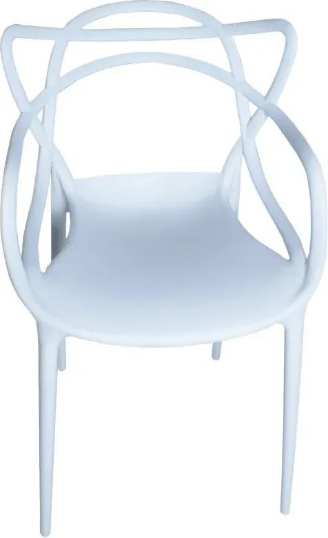 Cadeira Externa De PlásticoReciclável Decorativa Amsterdam Branco L15 - Gran Belo