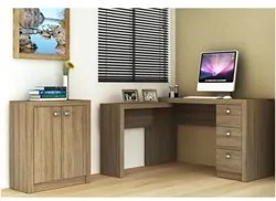 Ambiente para Home Office 03 Peças Amêndoa - Tecno Mobili