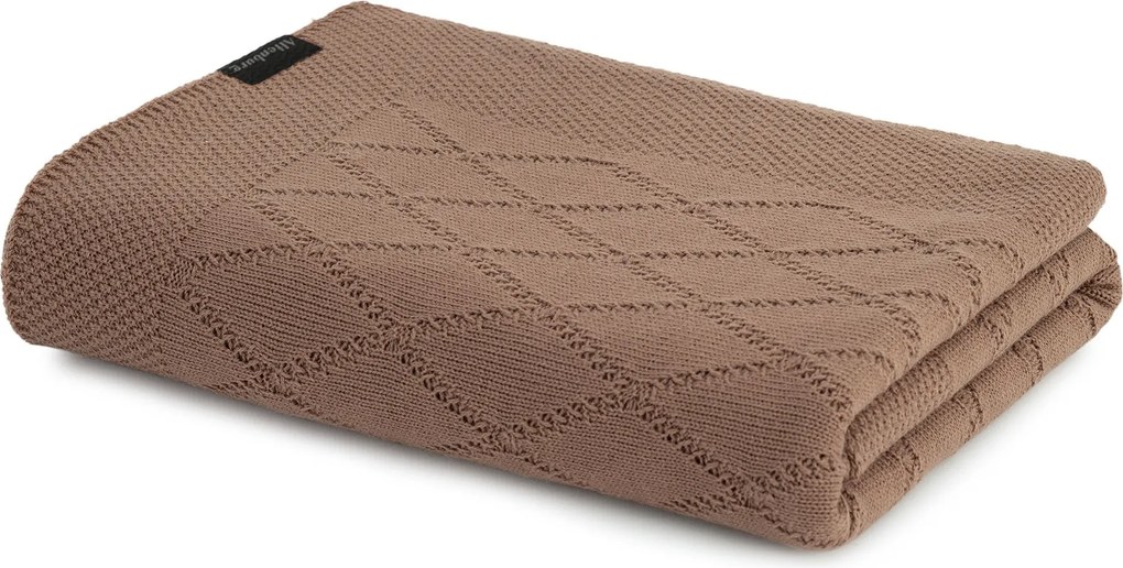 Peseira de Tricô Altenburg Amara Casal - Marrom Mocha  Marrom Mocha