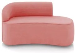 Sofá 2 Lugares Para Sala 140cm Orgânico Wendi Suede Rosê I01 - Mpozen