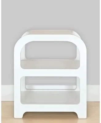 Mesa de Cabeceira Plaster Branca Woodyou