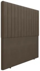 Cabeceira Cama Box Queen 160cm Estofada Plutus Saturno Marrom Z04 - Mp