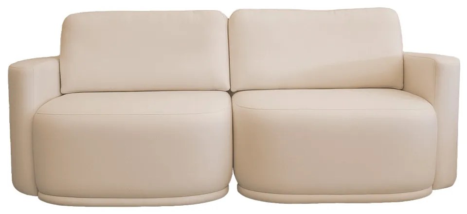 Sofá 2 Lugares Orgânico 214cm Modulado para Sala Brumma Bouclê  K01 - D'Rossi - Bege